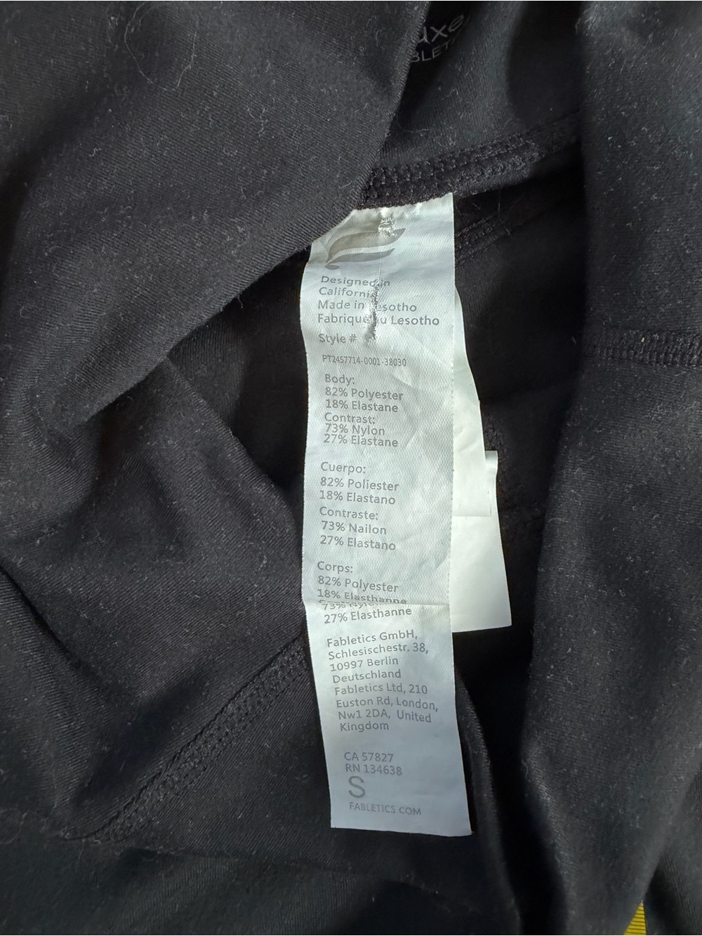 Fabletics Black Flared Active Pants - Picture 2 of 6